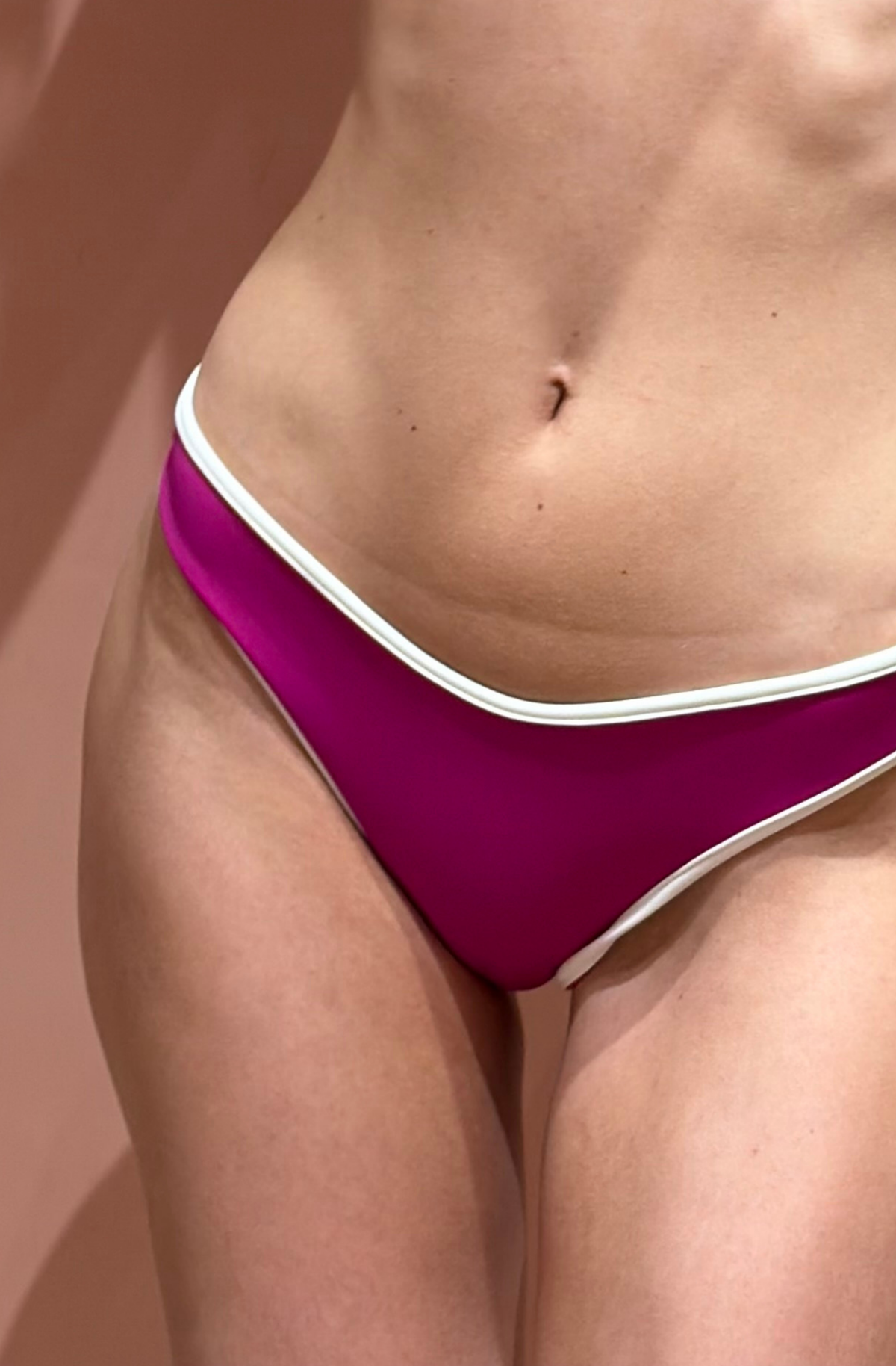 Fuchsia Skyline Bikini Bottom