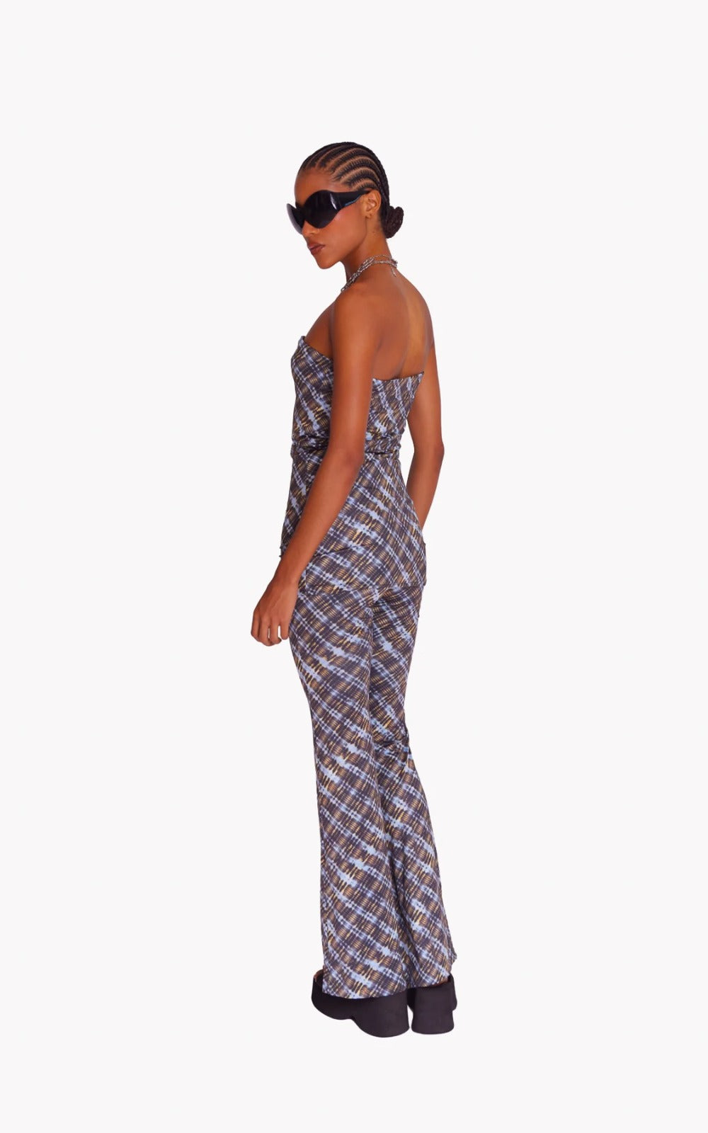 Night Grid Tube Top