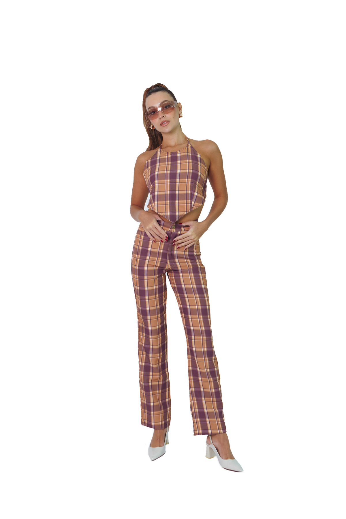Purple Tartan Howdy Pants