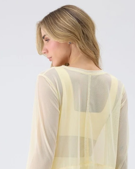 Sunveil Mesh Cardigan