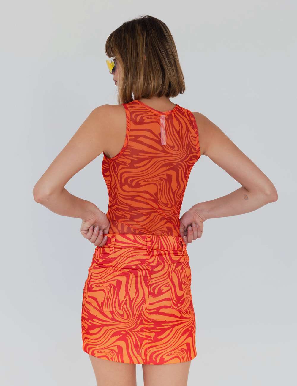 Funk That Tantktop Orange Swirl