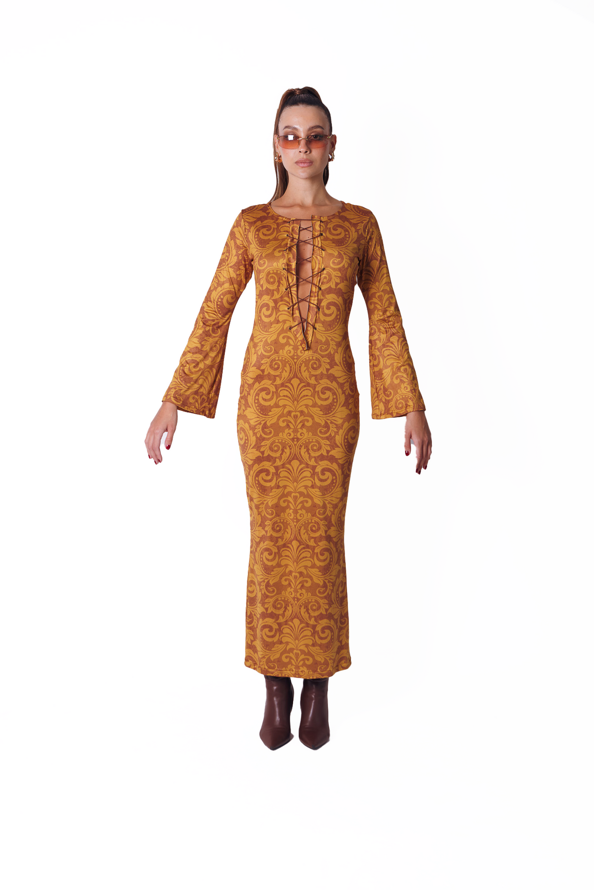 Golden Spice Long Dress
