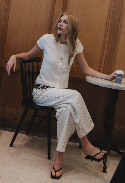 White Barrel Jeans
