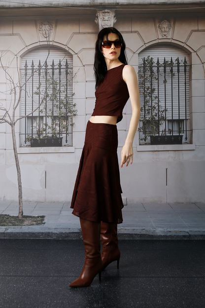 Lovers Skirt in Brown