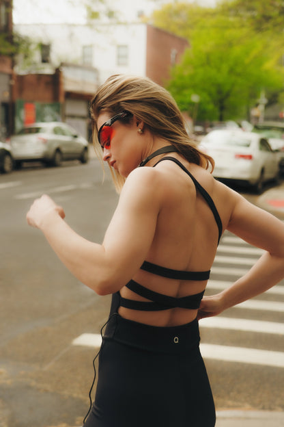 Black Swing Romper-High Intensity