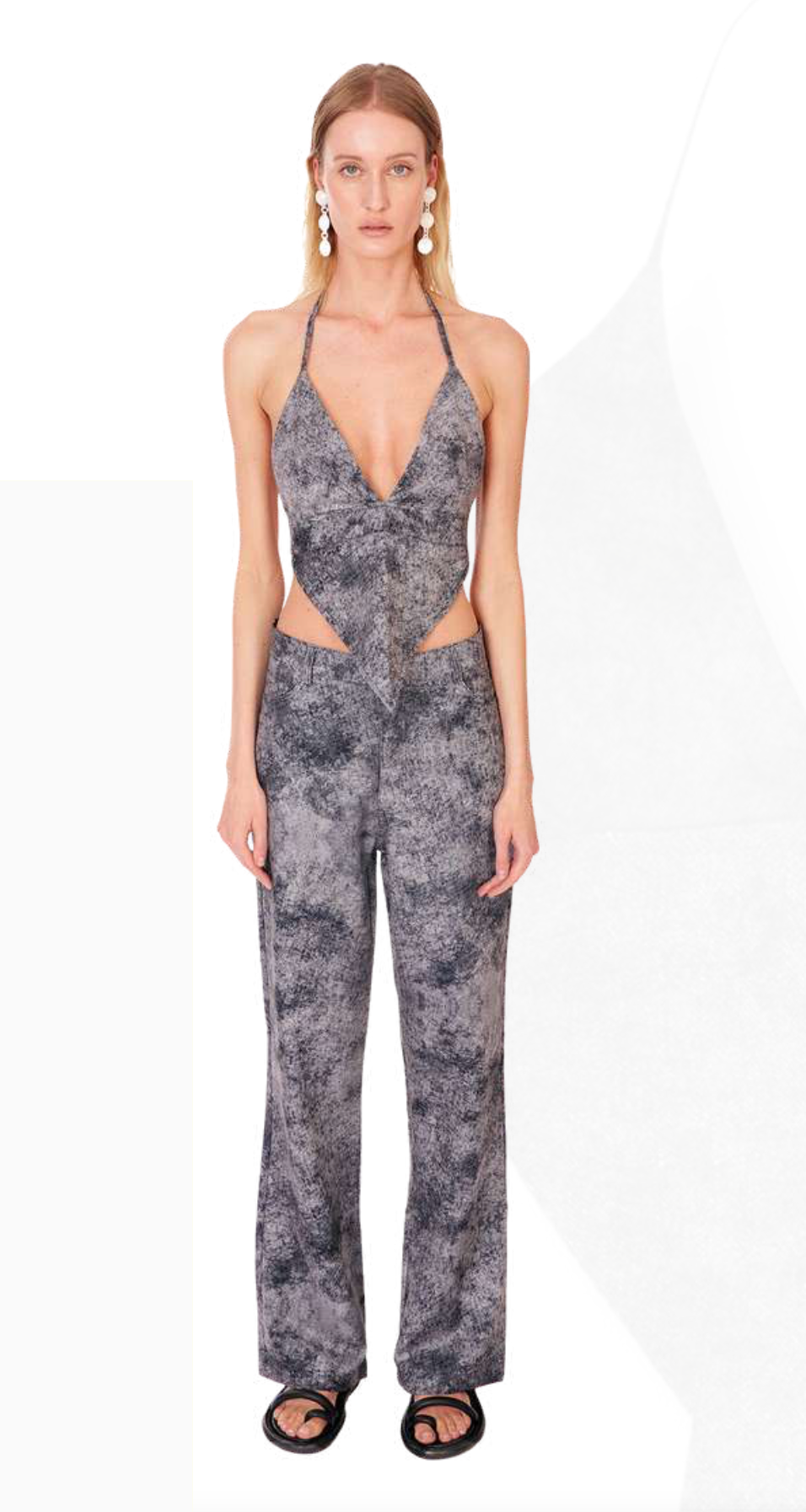 Bootcup Pants in Gray Denim