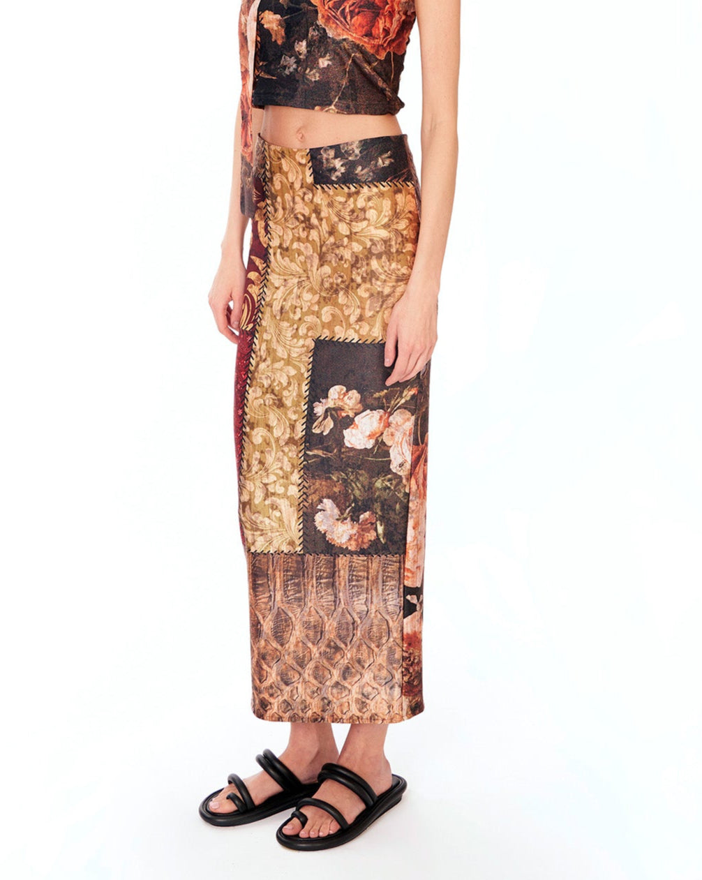 Long Skirt in Patchwork