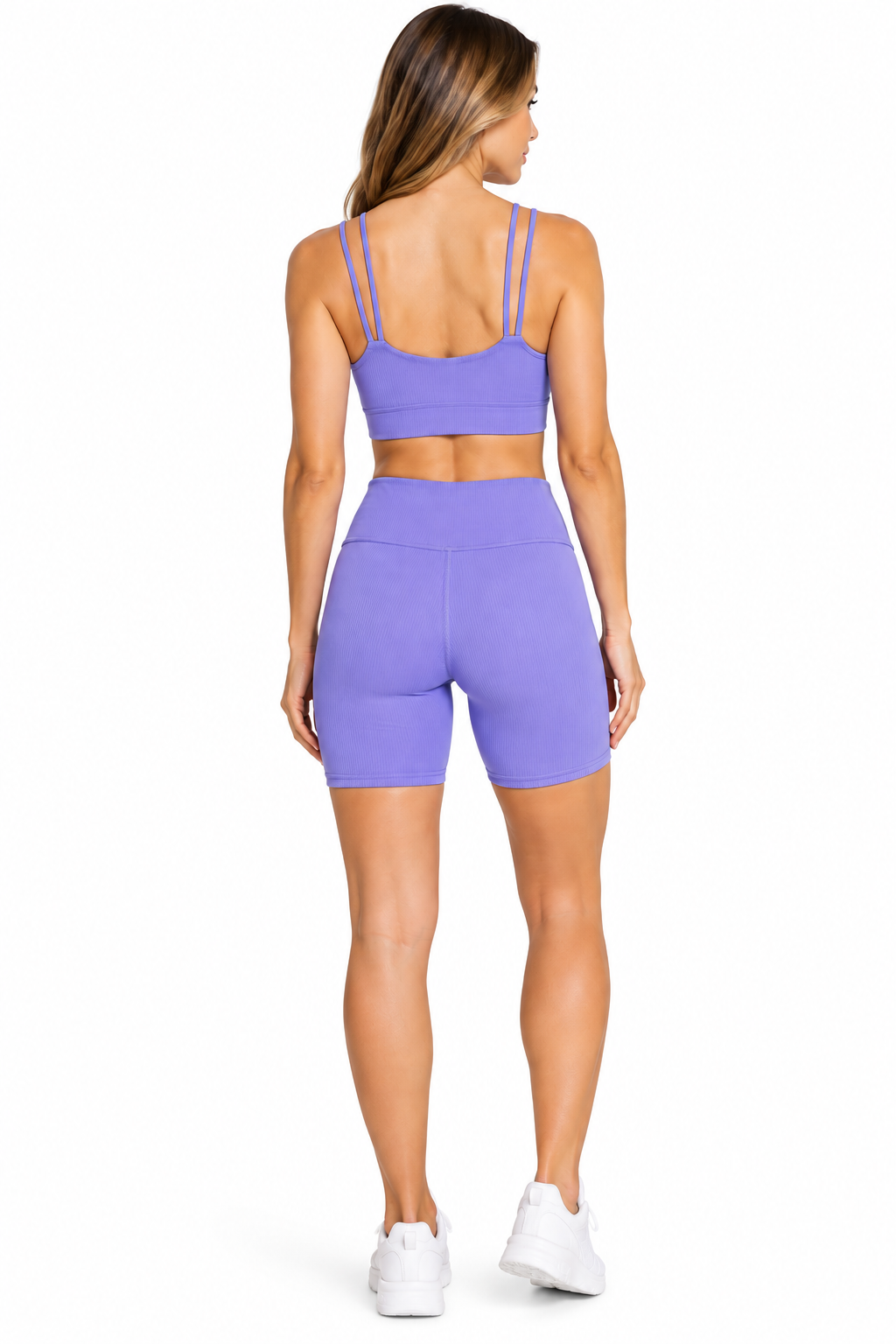 Electric Blue Blush Sports Bra - High Intensity