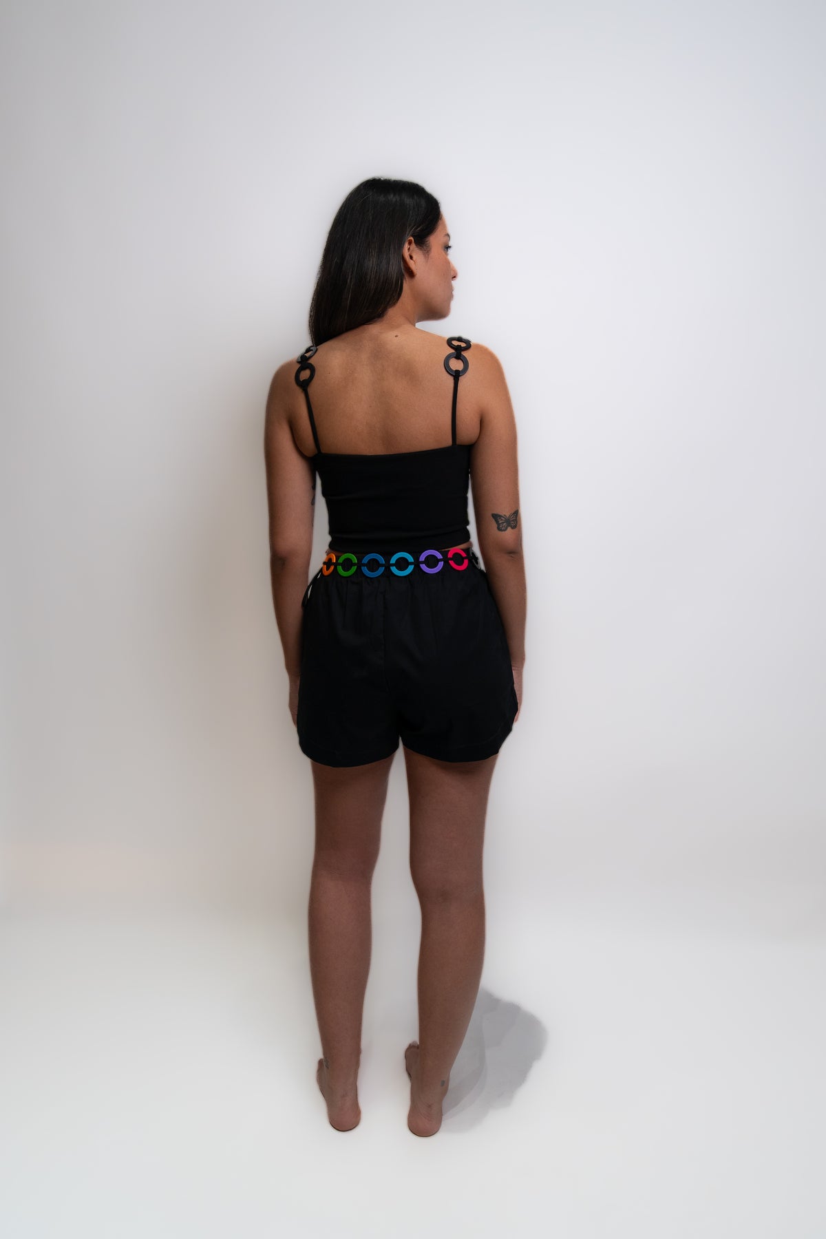 Black Rainbow Shorts