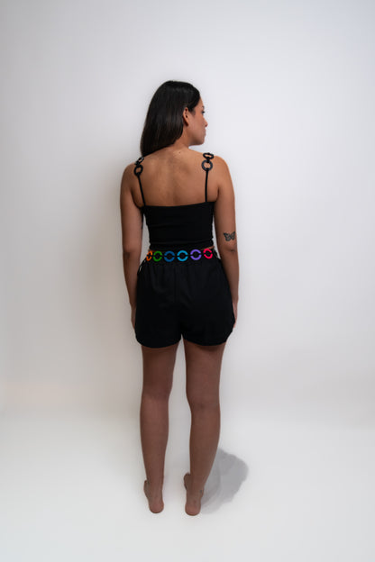 Black Rainbow Shorts