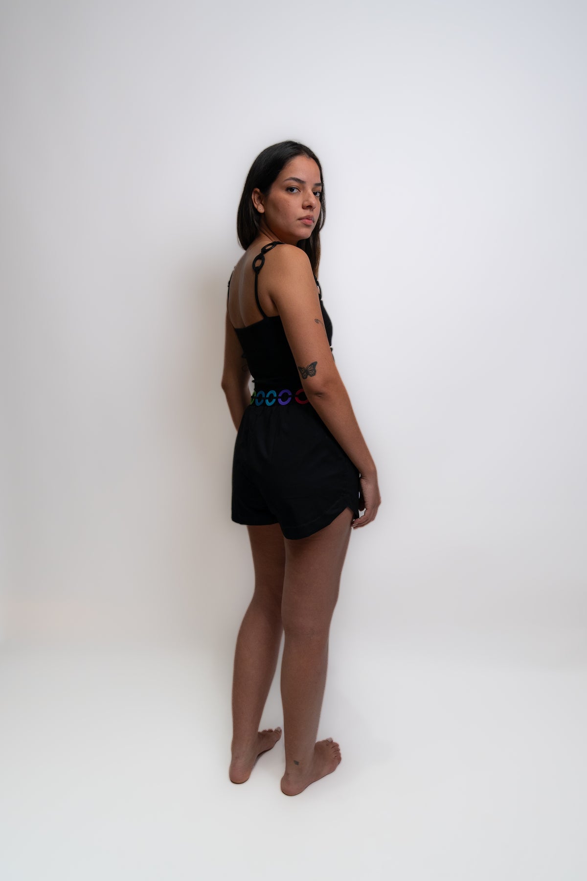 Black Rainbow Shorts