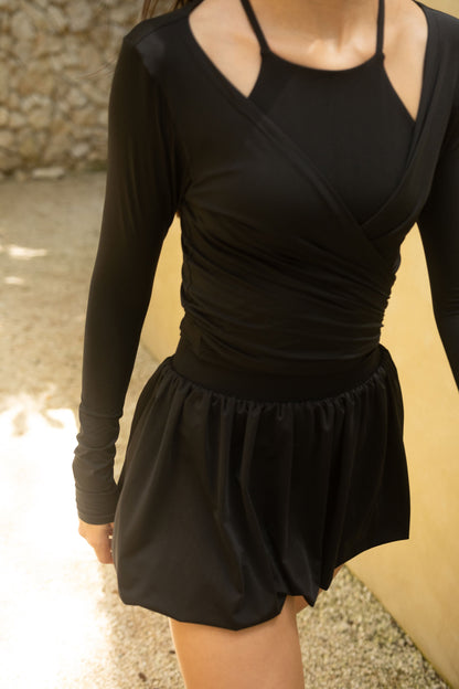 BLACK BALLERINA TOP