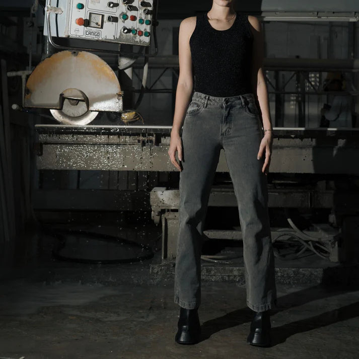 Grey Washed Jeans