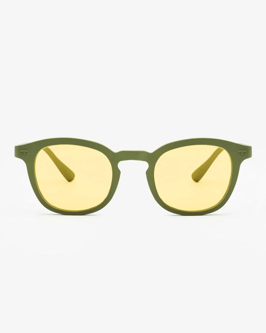 Gafa Panto Oliva Lente Amarillo