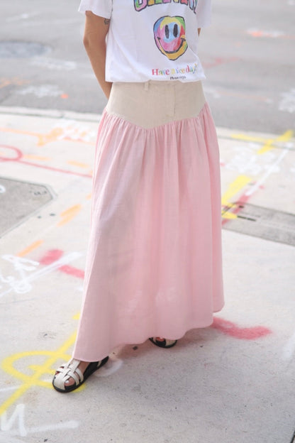 SAND  STRIPE  SKIRT