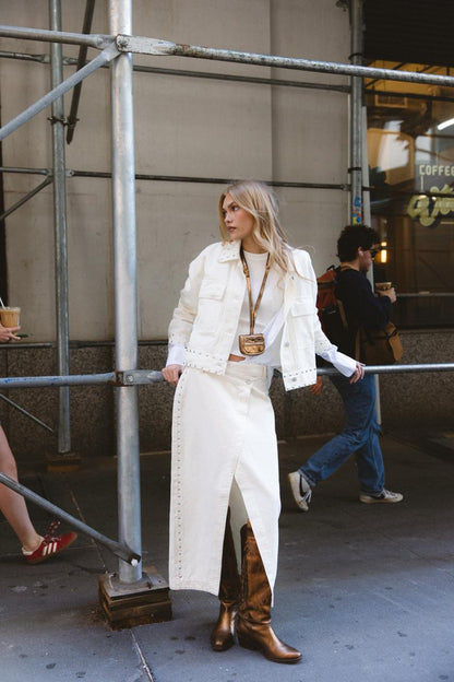 White Denim Jacket