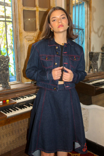 Red Stitch Indigo Jacket