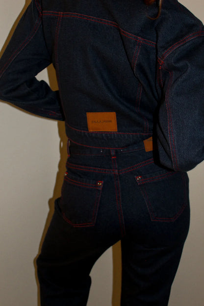 Red Stitch Indigo Jacket