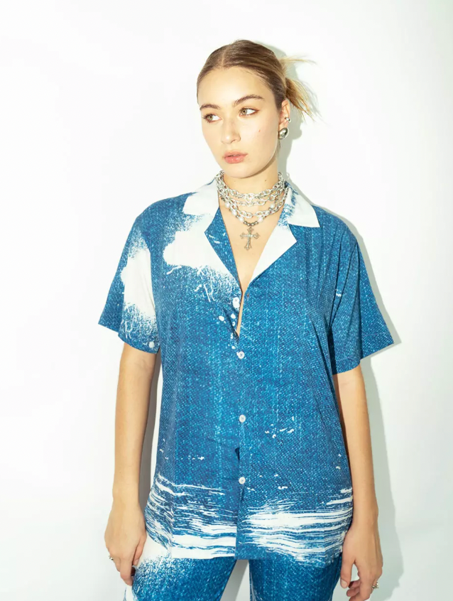 Camp Shirt in Brushstroke