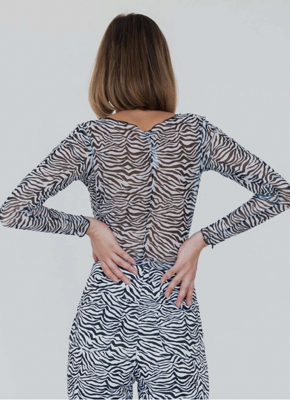 Mesh Top in Zebra