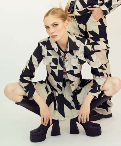 Classic Jacket in Houndstooth