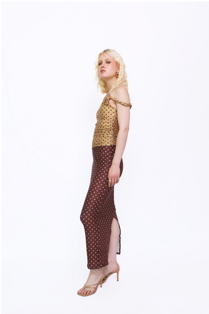Maxi Skirt in Polka Dots
