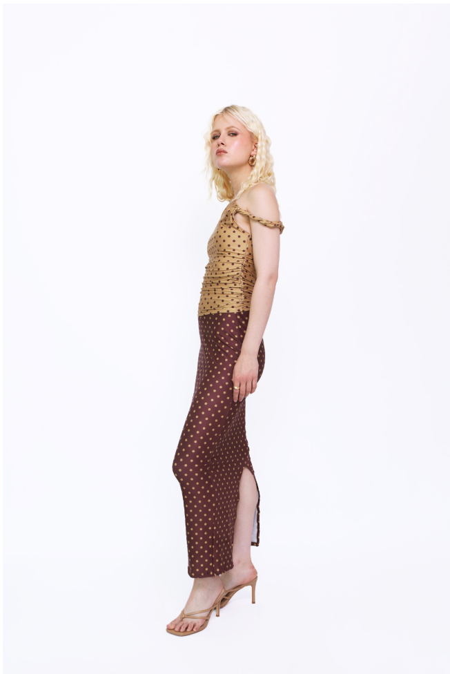 Assymetric Top in Polka Dots