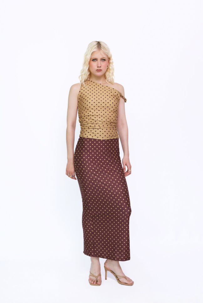 Assymetric Top in Polka Dots
