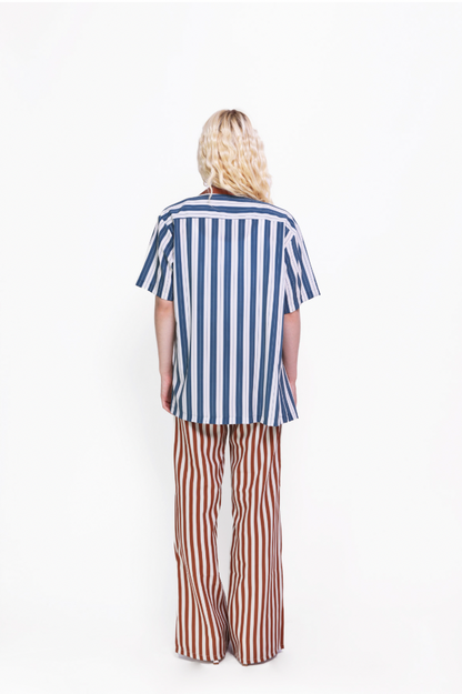 Camp Shirt in Midnight Stripes