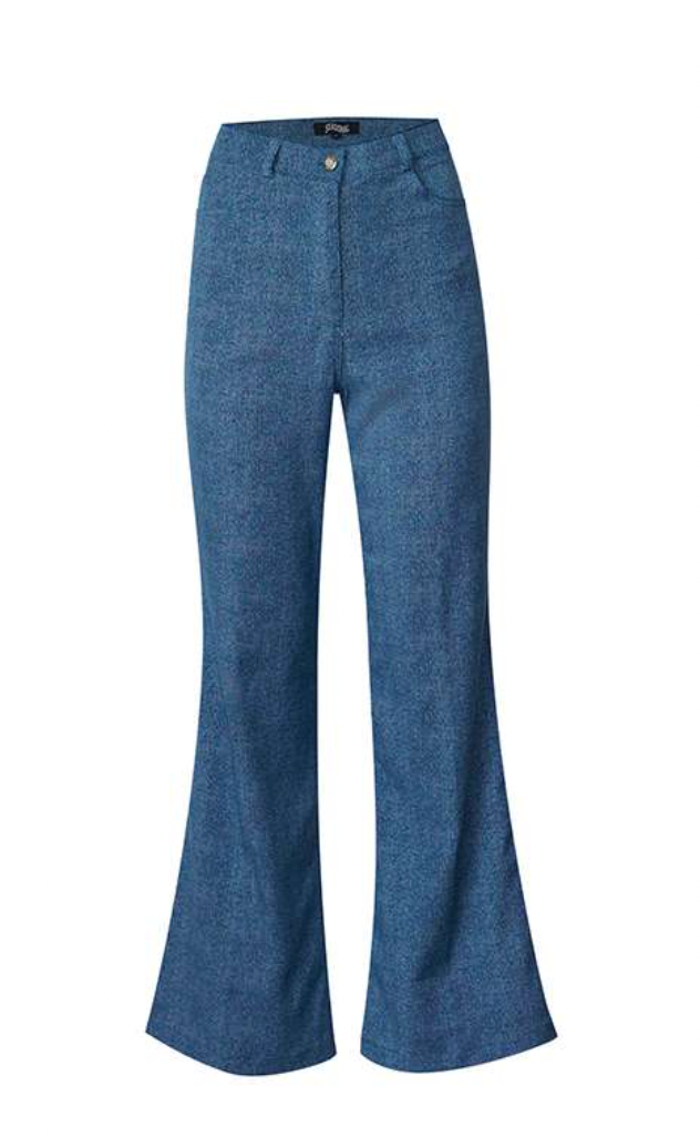 Bootcup Pants in Faux Denim