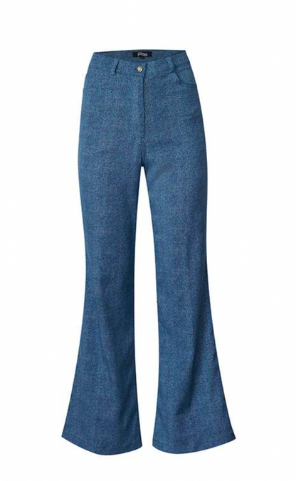 Bootcup Pants in Faux Denim
