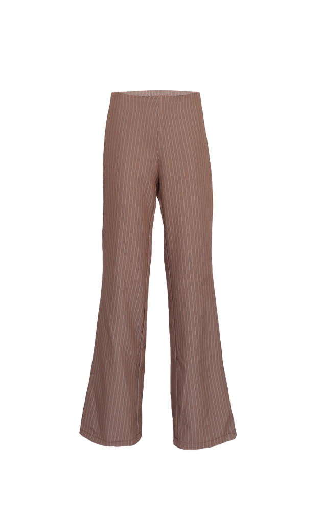Everyday Pants in Brown Pinstripe