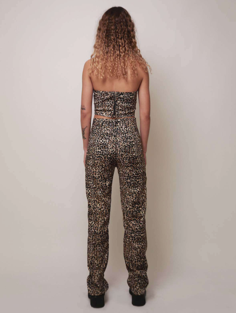 Dottie Pants in Dusty Leopard