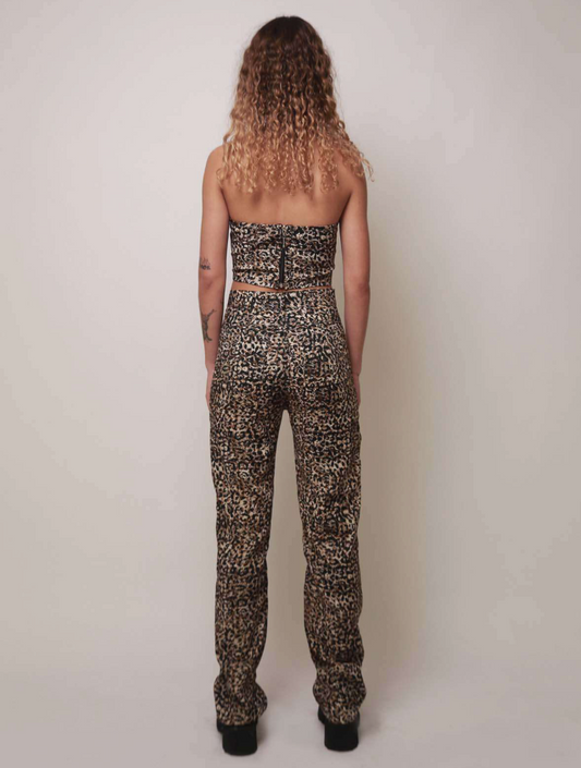 Dottie Pants in Dusty Leopard