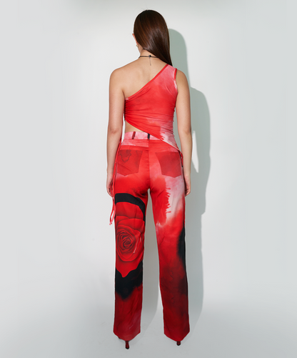 Howdy Pants in Rose Red