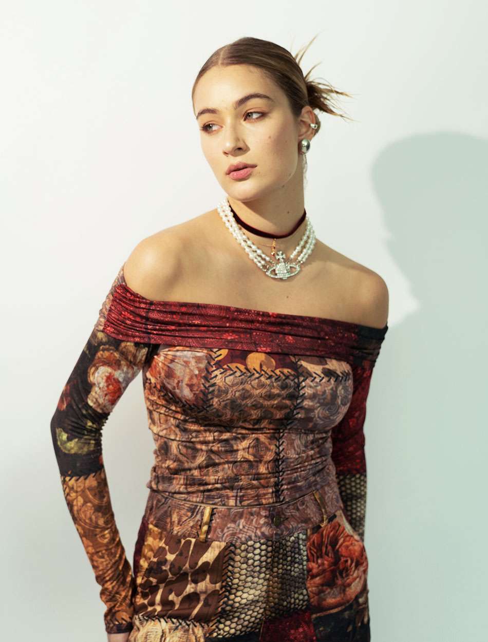 OFF  SHOULDER  TOP  IN  PATCHWORK