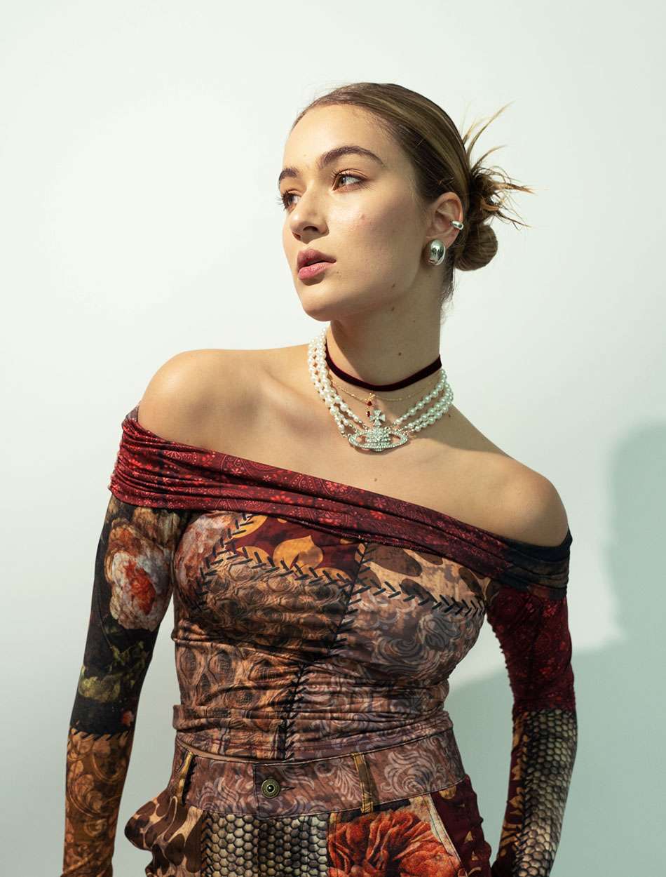 OFF  SHOULDER  TOP  IN  PATCHWORK
