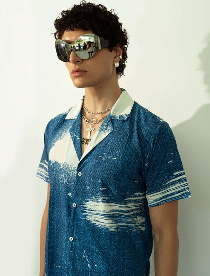 CAMP  SHIRT  IN  BRUSHSTROKE