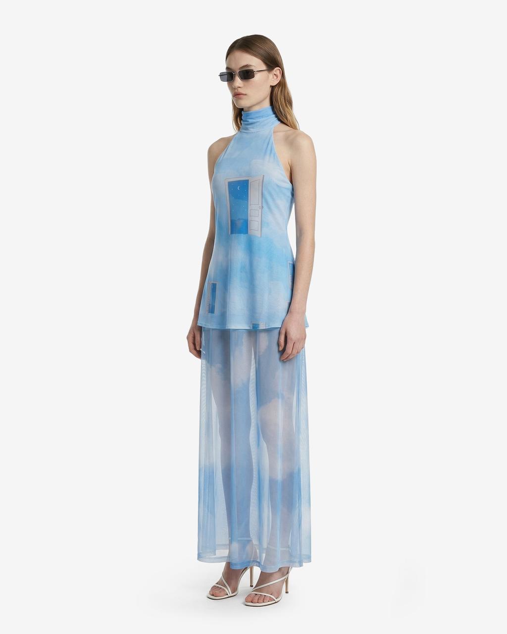 Halter Mesh MAXI DRESS