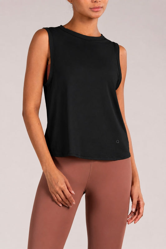 Black/White Circle Tank