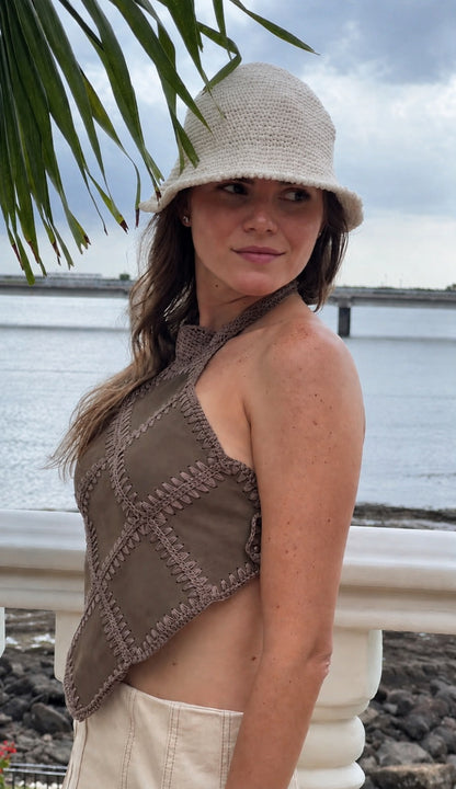 Leather Top 1059
