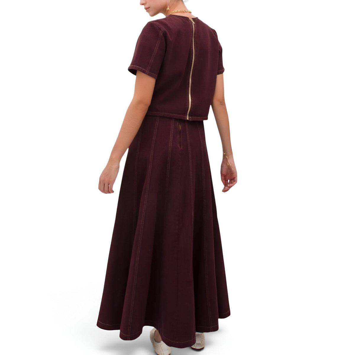 Gema Wine Skirt