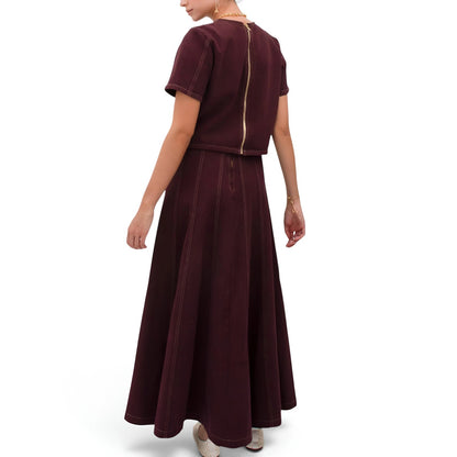 Gema Wine Skirt