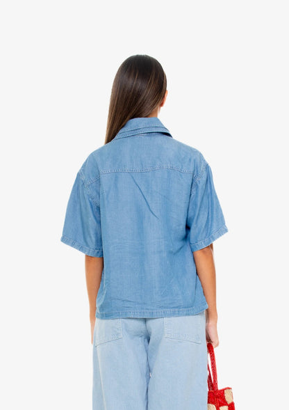 Light-Washed Short Sleeve