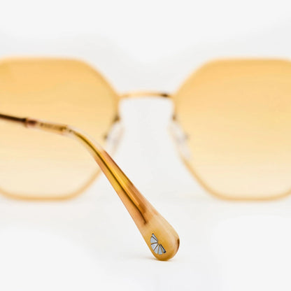 Gafas Octagonal Dorado