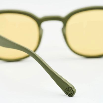 Gafa Panto Oliva Lente Amarillo