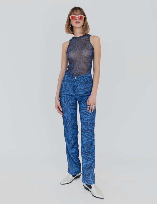 HOWDY  PANTS  IN  NAVY  SWIRL