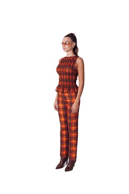 Ruched Shirt in Solar Reverie