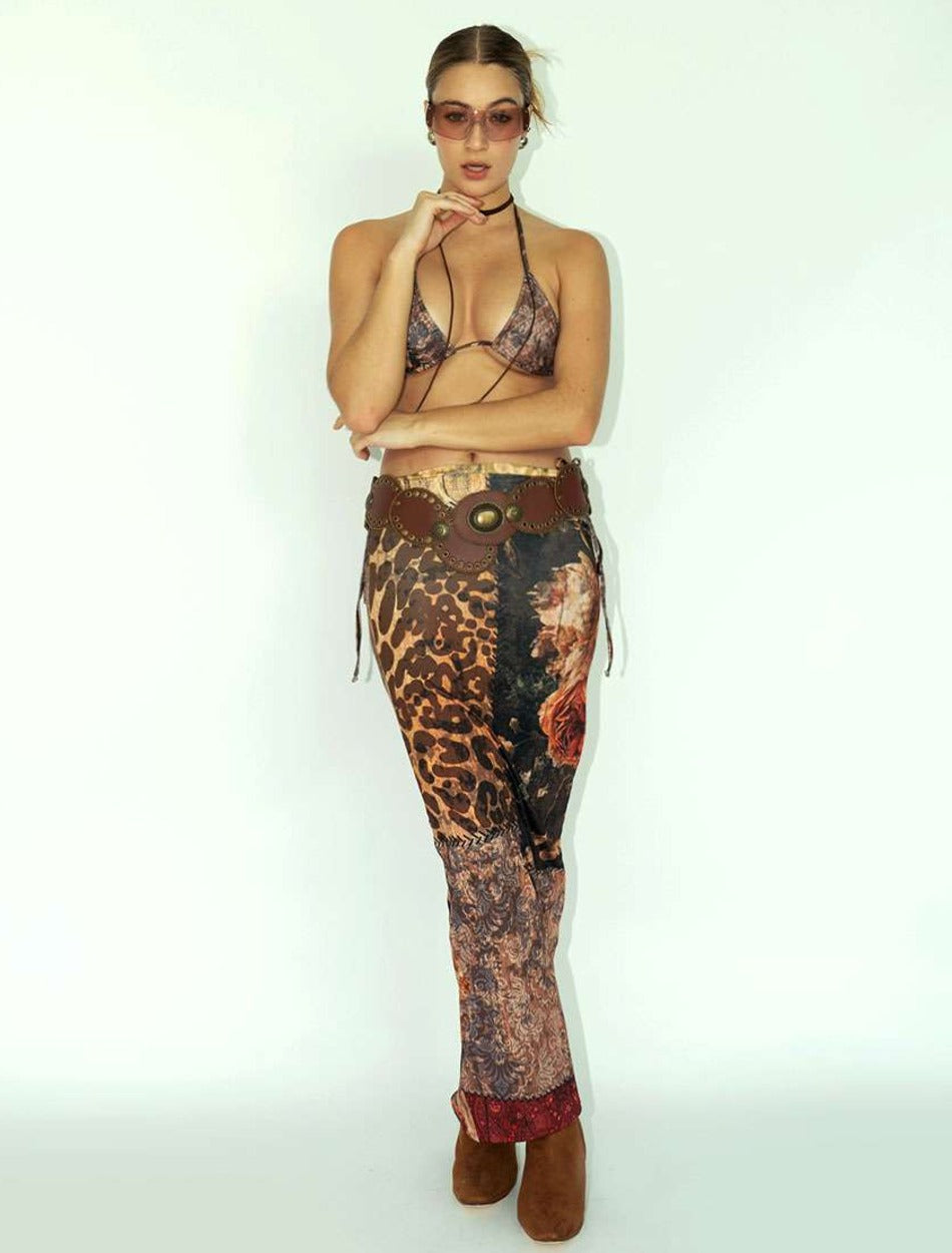 Long Skirt in Patchwork