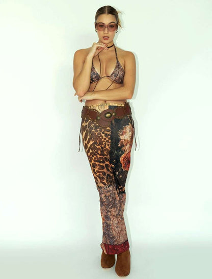 Long Skirt in Patchwork